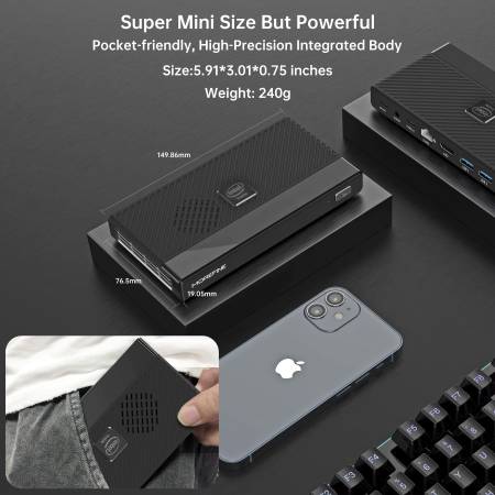 MINI PC MOREFINE M6 CON INTEL N6000, 16 GB DDR4 Y 1 TB NVME - 100 DÓLARES (WILLOW GLEN / CAMBRIAN)63471352490753123