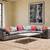 Restoration Hardware RH Cloud Leather Bench L-Sectional 10' Pewter 1 thumbnail