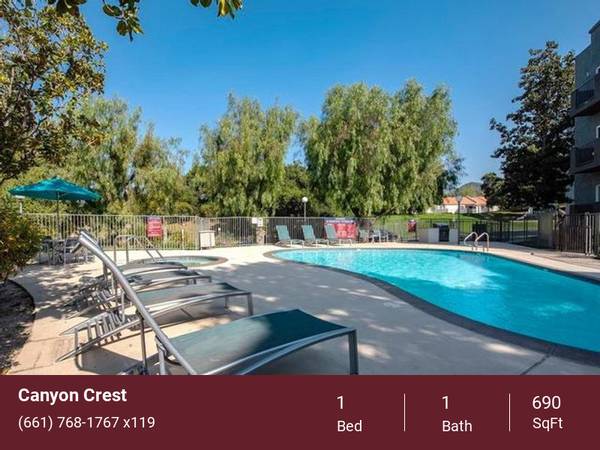 $2,125 / 1br - 690ft2 - Sala de residentes, calefacción y aire acondicionado central, salón al aire libre en lo alto (Santa Clarita)63863786689281120