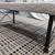 Sturdy Indoor / Outdoor Bench with Black Iron Base and Tan/Cream Color 2 thumbnail
