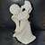 Vintage Collectible Angel Figurine Playing Lyre~Harp White Glossy Ceramic 12" H 2 thumbnail