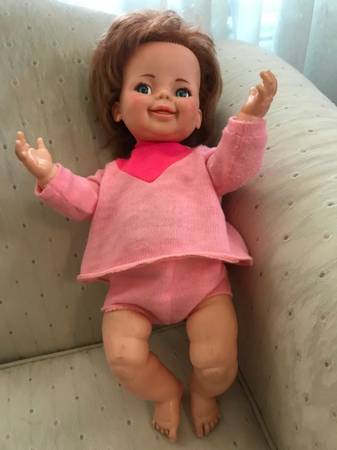1968 Vintage Ideal Toy Co. GIGGLES  Doll 1