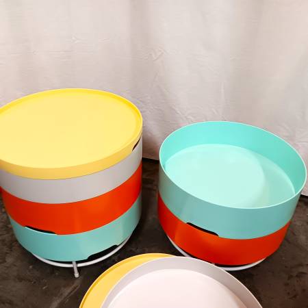 IKEA  PS　イケア　ポストモダン　スリンゲラ Ikea PS 2014 Multicolored Table With Storage Stackable | eBay