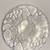 Large Fruit Pattern clear glass round serving plate 13" 5 thumbnail