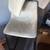 Gray suede bar stools 2 thumbnail