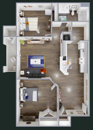 Make yourself at home in comfort and style! 2 Bed / 1 Bath 1060 SqFt 1
