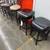 CHAIR,BAR HEIGHT, WOOD / METAL BACK, REAL LEATHER SEAT, SWIVEL, NEW 9 thumbnail