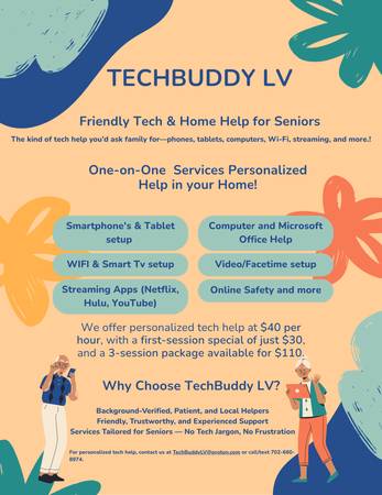 Las Vegas Tech Buddy – We Make Technology Easy (In-Home Help) 1