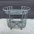 Contemporary Modern Style Rolling Bar Cart with 4 Wine Bottle Holders. 2 thumbnail