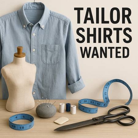 Need someone who can tailor shirts (mostly just shortening length) 1
