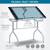 Tempered Glass folding drawing/drafting/crafting table 4 thumbnail