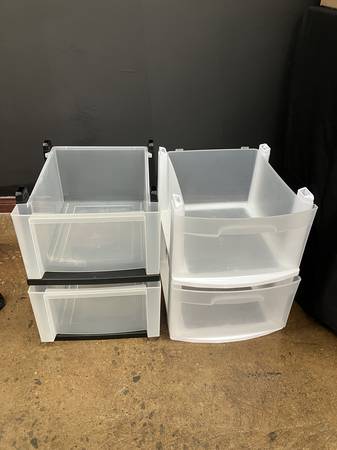 Two Plastic Drawers WITHOUT TOP SECTION - Must Take Both 1