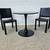 3-piece dining / kitchen set table and 2 leather chairs 5 thumbnail