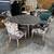 Very nice table and 4 Matching Chairs. Table is GREAT condition  the chairs are 2 thumbnail
