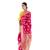 Raw Mango Silk Saree Sari Fuschia Pink Gold Vintage 5 thumbnail