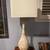 Tall Vintage Mid Century Modern White Lamp 2 thumbnail