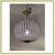 Vintage Omega Lighting & Design Crystal Orb Semi Flush Chandelier 6 thumbnail