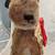 Vtg STEIFF Airedale Terrier Dog Mohair 11"L x 9" T Antique Plush Toy Red Collar 3 thumbnail