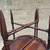 Vintage solid wood mahogany dimilune side tables 3 thumbnail