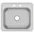 Elkay Celebrity® Stainless Steel 25" x 22" x 7" 2-Hole Single Bowl Dro 3 thumbnail
