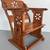 Early 20th Century Spectacular Carved Artisan Chair in Walnut 1 thumbnail