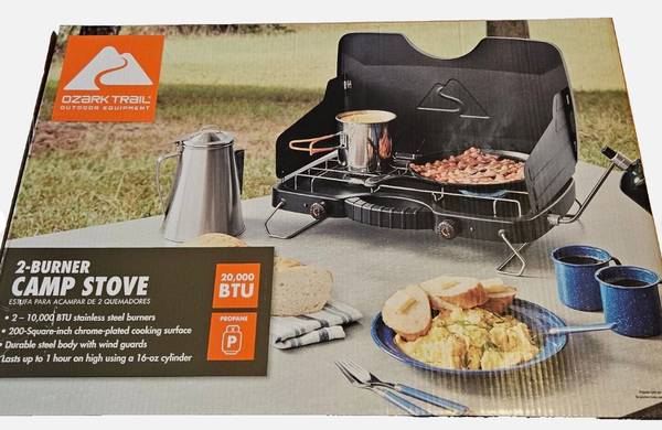 BRAND NEW 2 Burner Propane Gas Camping Stove 1