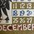 Mid Century Japanese Calendar Wall Art 1962 7 thumbnail