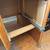 Moving ! Solid wood oak desk with ball bearing metal sliders 60 inches 3 thumbnail
