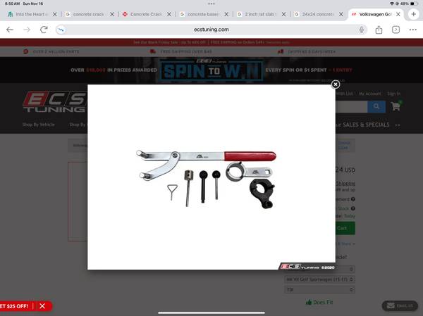 VFW timing belt tools 1