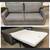 Sleeper Sofa with CoolDreamzzz Gel Memory Foam Mattress. Charcoal Gray Fabric Pu 1 thumbnail