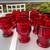 11 Viking Ruby Red MCM Georgian Honeycomb Glasses -Gorgeous 7 thumbnail