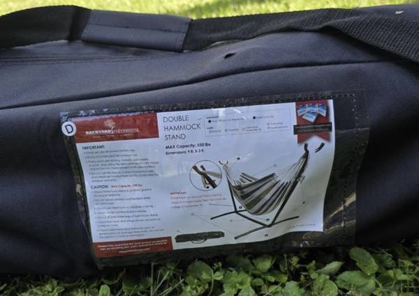 Double Hammock Stand 1