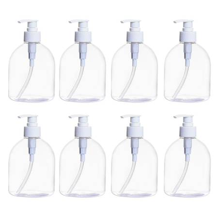 Large Quantity - 16oz/500ml Refillable Plastic Pump Bottle - 270 each 1