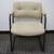 CHAIRS - (2) UPHOLSTERED - Beige / Button Tufted - BOTH for 4 thumbnail