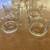 Mid Century Modern unique Glass Punchbowl Set with 4 cups 4 thumbnail
