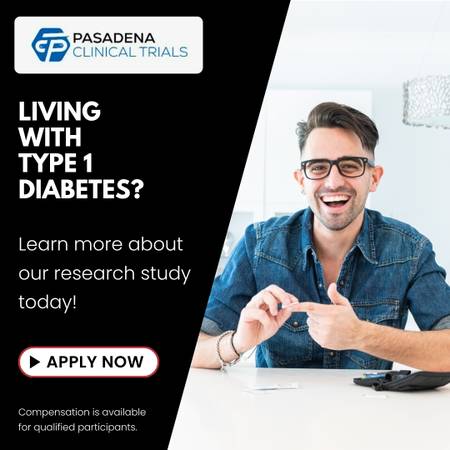 Earn up to $1,800 - Join a Study for Type 1 Diabetes 1