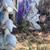 2 Hand Carved Marble Dolphin Statues water fountain feature 1 thumbnail