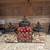 3 Brown Metal Fleur De Lis Sealed Lidded Square Thick Glass Canisters 7 thumbnail