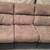 Dark Brown and Tan Suede and Leather Sofa & Love Seat. 1 thumbnail