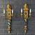 Pair of Italian Neoclassical Egyptian Revival Giltwood Sphinx Wall Sco 3 thumbnail