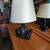 Vintage 1950s Mid Century Modern Solid Black Ceramic Console TV Plante 8 thumbnail