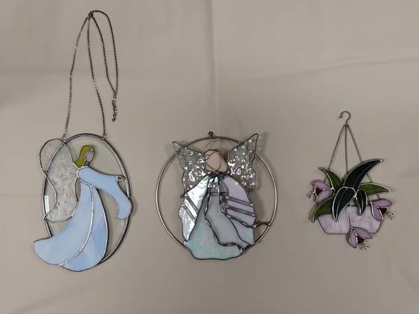 Stained Glass Suncatchers Angels Flowers 1