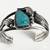 VTG Navajo Sterling Silver Freeform Turquoise Sz 6 Cuff Bracelet 44g 6 thumbnail