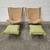 2 Chicago textile puff rocker chairs with ottomans pair 4 thumbnail