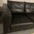 Black Leather Sofa - two seater 6 thumbnail