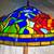 Tiffany Lamp with 3 Raised Sea Turtles 2 thumbnail
