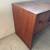 Vintage mcm modern mid century solid wood desk and chair 8 thumbnail