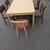 Extendable White Oak Dining Table + 6 Chairs (4 Leather, 2 Upholstered) 2 thumbnail