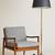 Mid Century floor lamp w/black shade 1 thumbnail