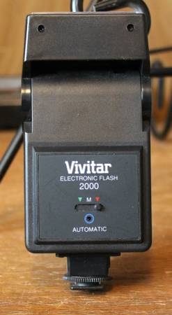 Vivitar Electronic Flash 2000 Mount Auto Manual 1